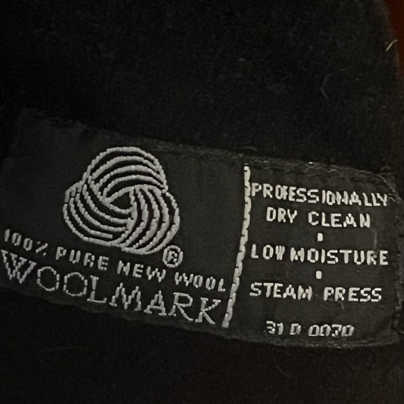 Vintage 80s Bill Blass Blassport Black Wool Bomber Jacket - Picture 5 of 7